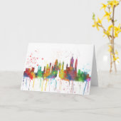 NEW YORK, NY HORIZON - Wenskaart Kaart (Gele Bloem)