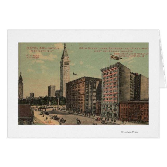 New York, NY - Hotel Arlington Near (Voorkant Horizontaal)