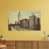 New York, NY - Hotel Arlington Near Canvas Afdruk (Insitu (Woonkamer))