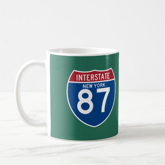 New York NY I-87 Interstate Highway Shield - Koffiemok (Links)