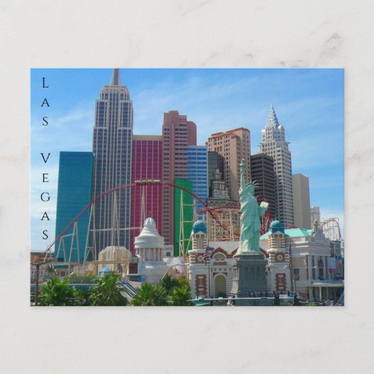 new york ny , las vegas briefkaart (Voorkant)