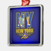 New York (NY) Metalen Ornament (Links)