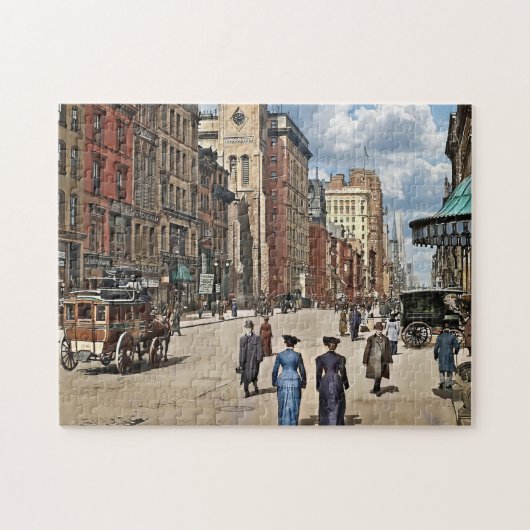New York, NY – Op Fifth Avenue Vanaf 28th St c1905 Legpuzzel (Horizontaal)
