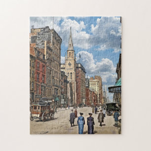 New York, NY Op Fifth Avenue Vanaf 28th Street Legpuzzel