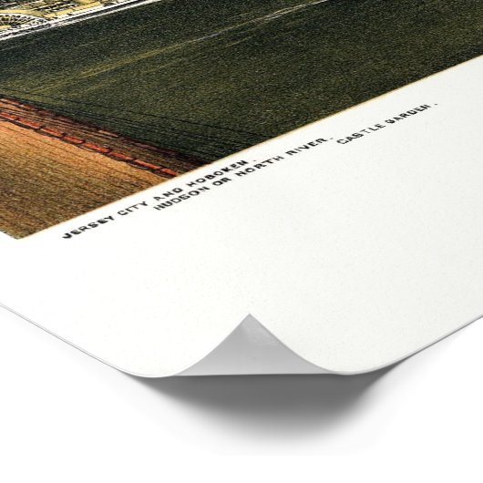 New York, NY Panoramic Map - 1870 Poster (Hoek)