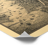 New York, NY Panoramic Map - 1879 Poster (Hoek)