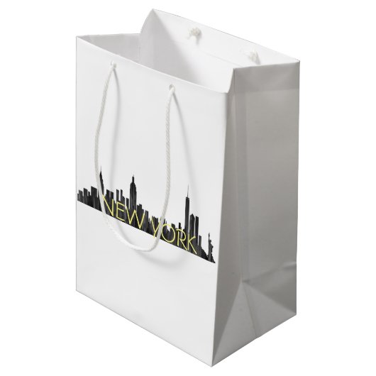 NEW YORK, NY SKYLINE PAINTBRUSH - MEDIUM CADEAUZAKJE (Voorkant Gekanteld)