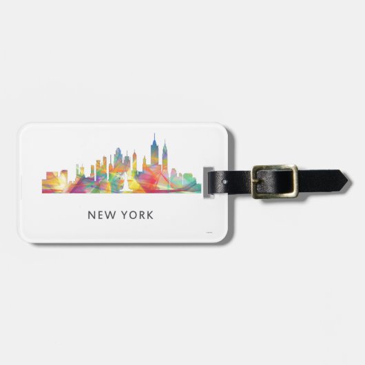 NEW YORK, NY SKYLINE WB1 - BAGAGELABEL (Voorkant horizontaal)