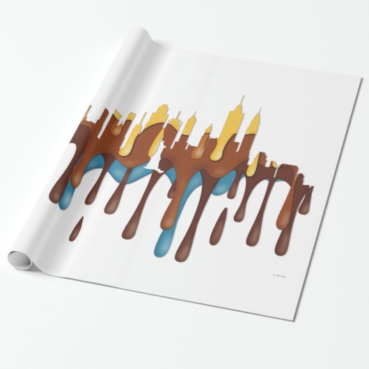 NEW YORK, NY SKYLINE YBB - CADEAUPAPIER (Uitgerold)