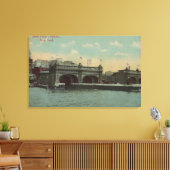 New York, NY - South Ferry Terminal Building Canvas Afdruk (Insitu (Woonkamer))