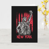 New York NY Statue of Liberty USA America Flag Kaart (Gele Bloem)