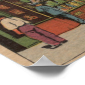 New York, NY - Uitzicht van Chinese winkels Poster (Hoek)