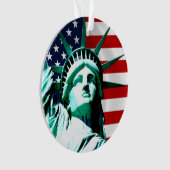 New York (NY) USA - Het Vrijheidsbeeld Ornament (voorkant)