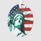 New York (NY) USA - Het Vrijheidsbeeld Ornament (voorkant)