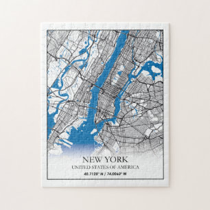 New York NY USA Travel City Map Legpuzzel
