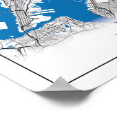 New York NY USA Travel City Map Poster (Hoek)