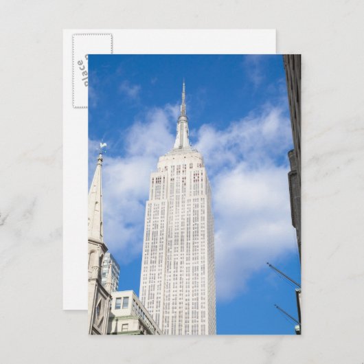 New York, NY, VS - Een uitzicht van het centrum va Briefkaart (Voorkant / Achterkant)