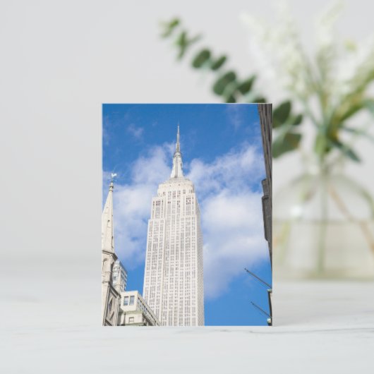 New York, NY, VS - Een uitzicht van het centrum va Briefkaart (Staand voorkant)