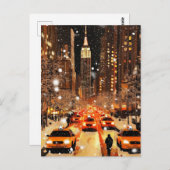  New York NYC City Briefkaart (Voorkant / Achterkant)