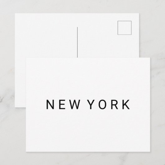 NEW YORK NYC City Briefkaart (Voorkant / Achterkant)