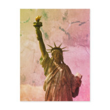 New York NYC City color  standbeeld liberté