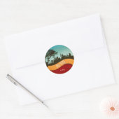New York NYC City Skyline Retro  Sticker (Envelop)