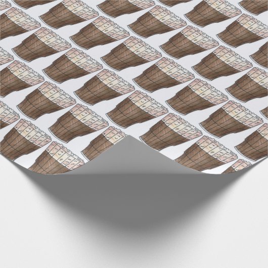 New York NYC Classic Egg Cream Soda Fountain Cadeaupapier (Hoek)