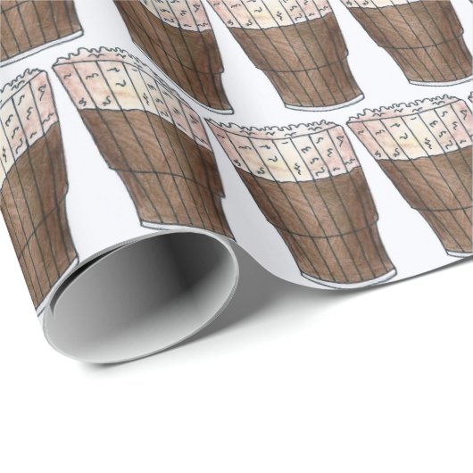 New York NYC Classic Egg Cream Soda Fountain Cadeaupapier (Rol Hoek)