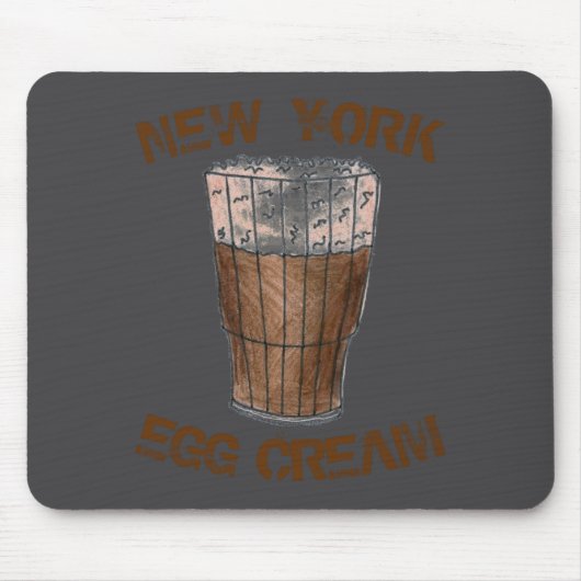 New York Nyc Clic Egg Cream Soda Fountain _1  Muismat (Voorkant)