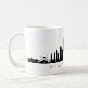NEW YORK NYC Manhatten USA City Skyline Silhouette Koffiemok