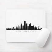 NEW YORK NYC Manhatten USA City Skyline Silhouette Muismat (Met muis)