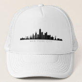 NEW YORK NYC Manhatten USA City Skyline Silhouette Trucker Pet (Voorkant)