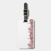 New York NYC red Bagagelabel (Voorkant verticaal)