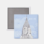 New York NYC Reizen Foto Souvenir Koelkast Magneet (Voorkant / Achterkant)