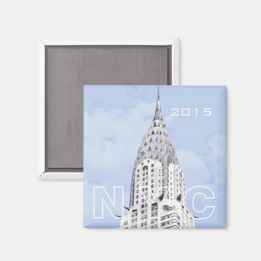 New York NYC Reizen Foto Souvenir Koelkast Magneet (Voorkant / Achterkant)