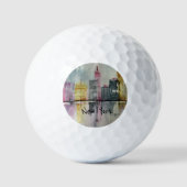 New York NYC Skyline Cityscape original artwork Golfballen (Voorkant)
