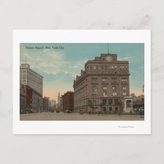 New York, NYCooper Square ViewNew York, NY Briefkaart (Voorkant)