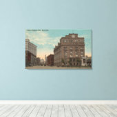 New York, NYCooper Square ViewNew York, NY Canvas Afdruk (Insitu (Houten vloer))