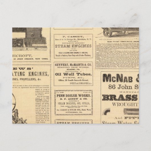 New York Oil Advertisements Briefkaart (Voorkant)