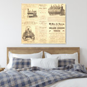 New York Oil Advertisements Canvas Afdruk (Insitu (Slaapkamer))