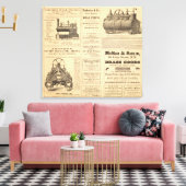 New York Oil Advertisements Canvas Afdruk (Insitu (Woonkamer))