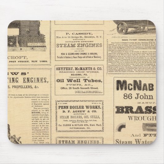 New York Oil Advertisements Muismat (Voorkant)