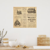 New York Oil Advertisements Poster (Keuken)