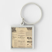 New York Oil Advertisements Sleutelhanger (Voorkant)