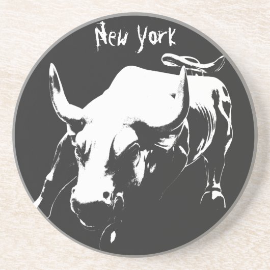 New York Onderzetter NY Landmark Bull Souvenir Ond (Voorkant)