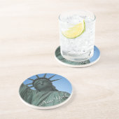 New York Onderzetter Statue of Liberty NY Souvenir (Zijkant)