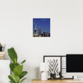 New York, op een canvas Poster (Thuiskantoor)