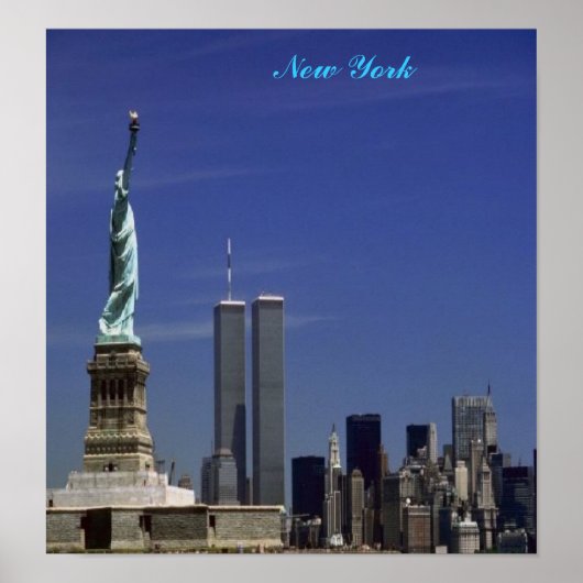 New York, op een canvas Poster (Voorkant)