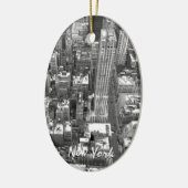 New York Ornament, gepersonaliseerd New York Souve Keramisch Ornament (Links)