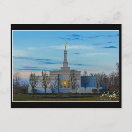 New York Palmyra Temple Briefkaart (Voorkant)